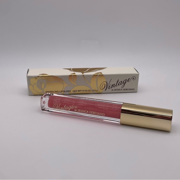 VINTAGE By Jessica Liebeskin Sparkling Lipgloss in “Pink Sequin” (Brand New!) ✨ - Picture 4 of 8